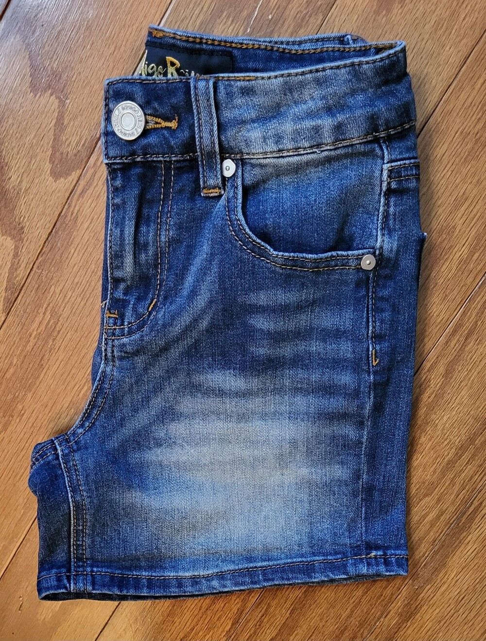 Indigo Rein Womens/Juniors Size 00/22 Distressed Jean Shorts
